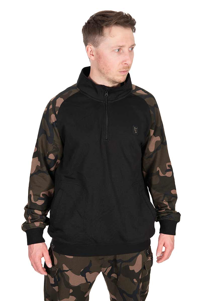 Sweatshirt  Fox LW Black/Camo QTR Zip