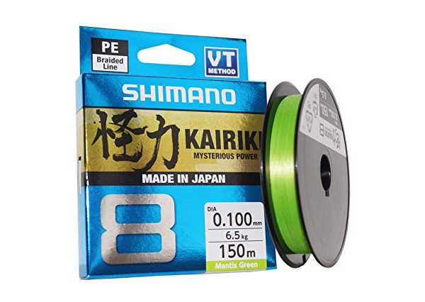 Tresse Shimano Kairiki 8 Braid 150 m, Mantis Green