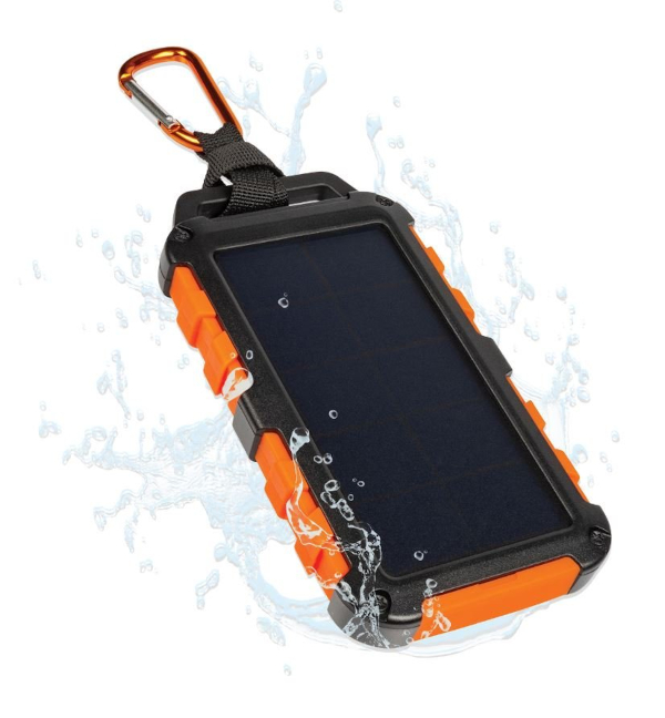 Chargeur solaire Xtorm Noir/Orange - Xtorm Solar Charger 10.000 MAh Black/Orange