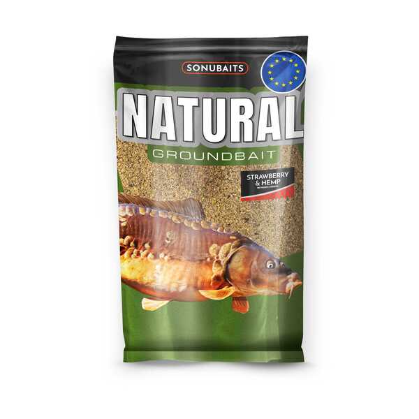 Amorce Sonubaits Natural Strawberry & Hemp Groundbait (1kg)