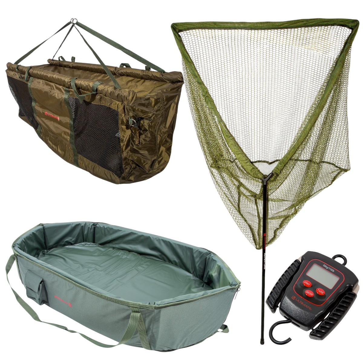 Set de pesée et d'épuisage de carpe Ultimate High End Carp Landing & Weigh Set