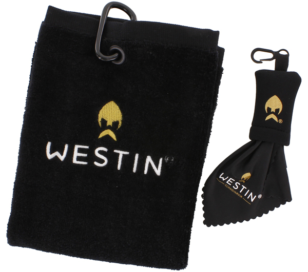 Westin Viking Pack avec veste, casquette, serviette, tissu de lunettes et leurre ! - Westin Pro Towel & Lens Cloth