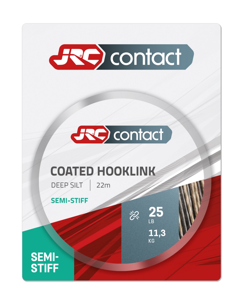 JRC Contact Hooklink Revêtu Semi Rigide Deep Silt (22m)