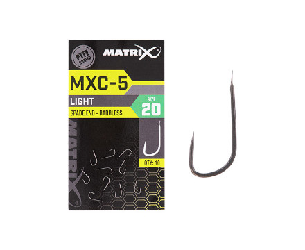 Hameçons pêche au coup sans ardillon Matrix MXC-5 Barbless Spade End (10pcs)
