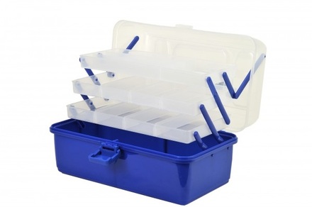 Boîte de Pêche Shakespeare Cantilever Box 'Clear/Blue' (36x20x20cm)