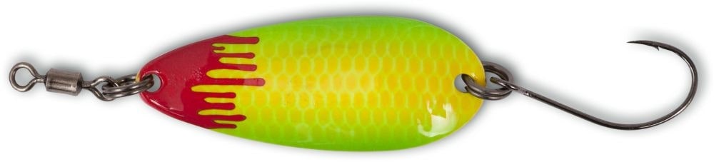 Cuiller Magic Trout Bloody Shoot Spoon 3,5cm (3g) - Yellow/Green