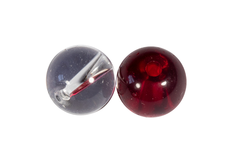 Perles Fox Rage SP 6mm Clear And Red Glass Beads (10 pcs)