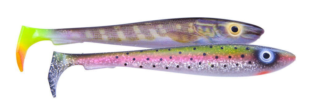 Svartzonker McRubber Pelagic Shad 29cm (2 pcs) - Rainbow Trout / Hot Tailed Pike