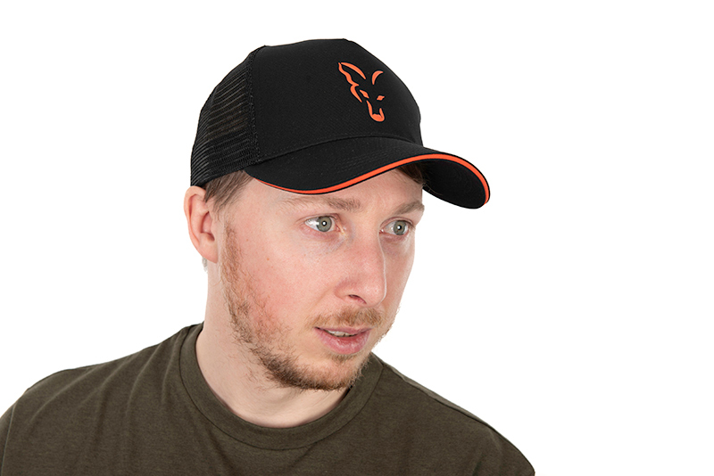 Casquette Fox Collection Trucker - Noire & Orange