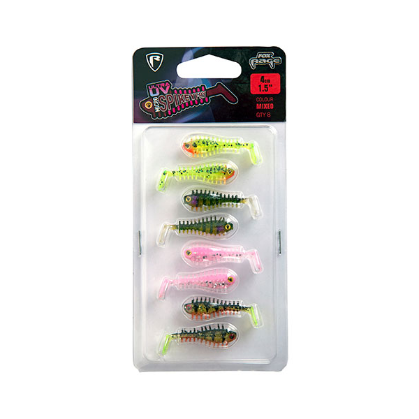 Pack Fox Rage Micro Spikey Fry UV coloris variés 8pcs