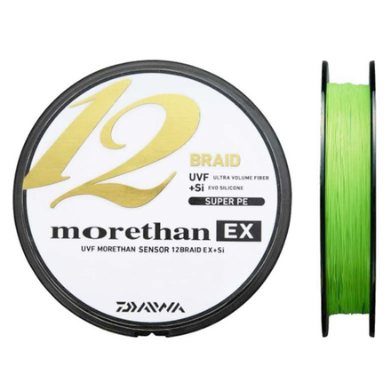 Tresse Daiwa Morethan 12 EX+Si Lime Green 300m