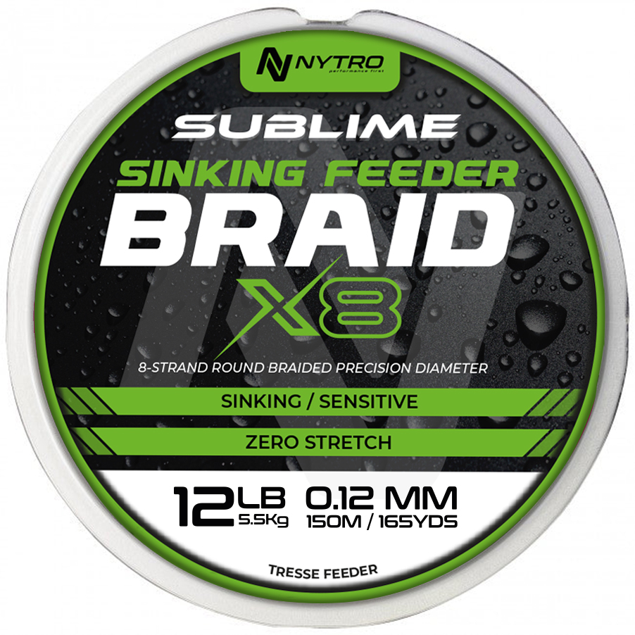 Tresse Nytro Sublime X8 Sinking Feeder Braid 150m