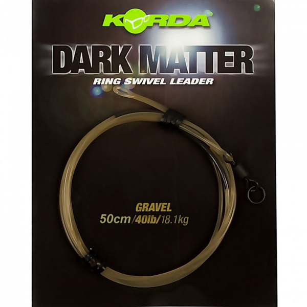 Bas de ligne Korda Dark Matter Leader 50 cm, Ring Swivel