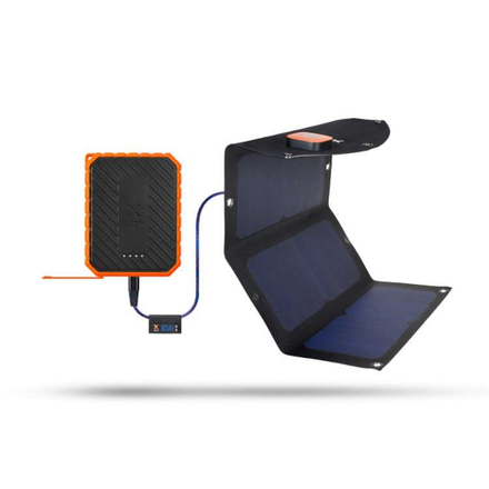 Chargeur et panneau solaire Xtorm SolarBooster Panel Black + Xtorm Rugged Power Bank
