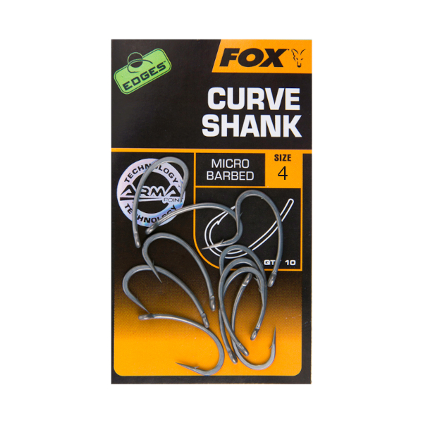 Hameçons Fox Edges Curve Shank - Hameçons Fox Edges Curve Shank Taille 4 micro ardillon