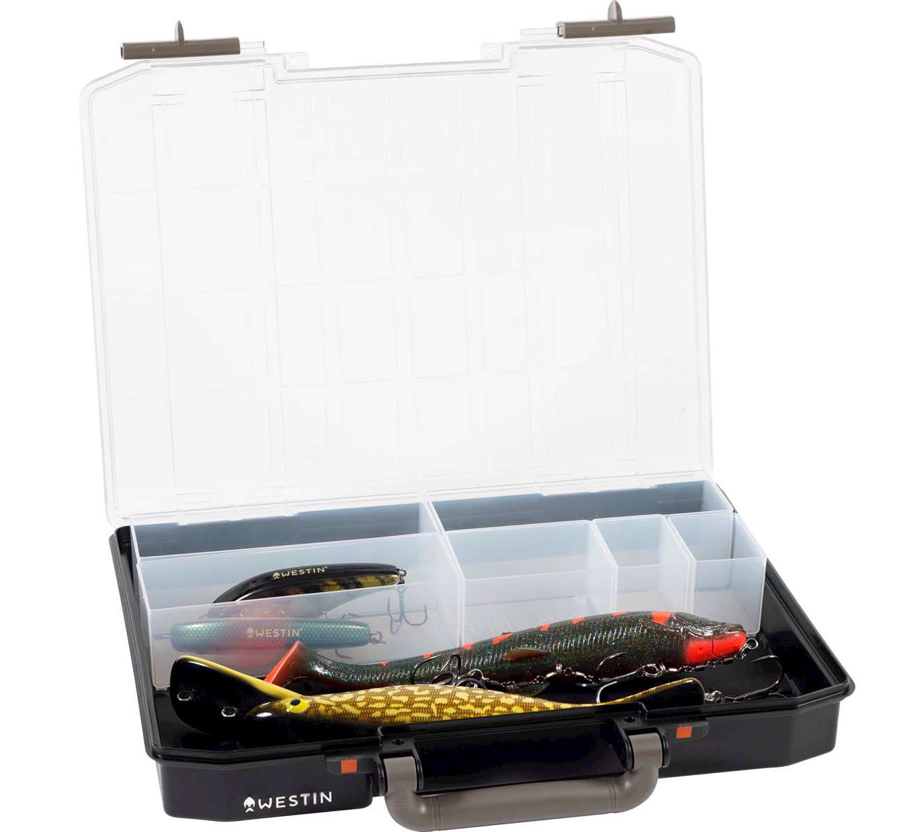 Boîte Westin W6 Lure Vault Tacklebox - 5,7x33,7x27,8cm (10 inserts)