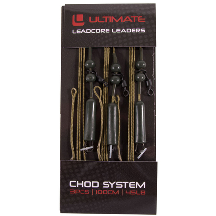 Ultimate Leadcore Leader with Chod System, 3 pièces