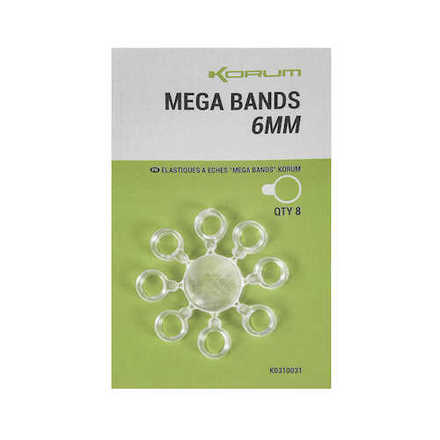 Elastiques Korum Mega Bands 8mm (8pcs)