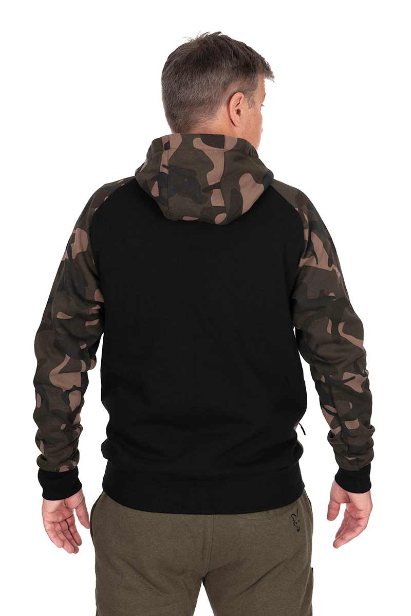 Sweat à capuche Fox Noir/Camo Pullover Premium 310