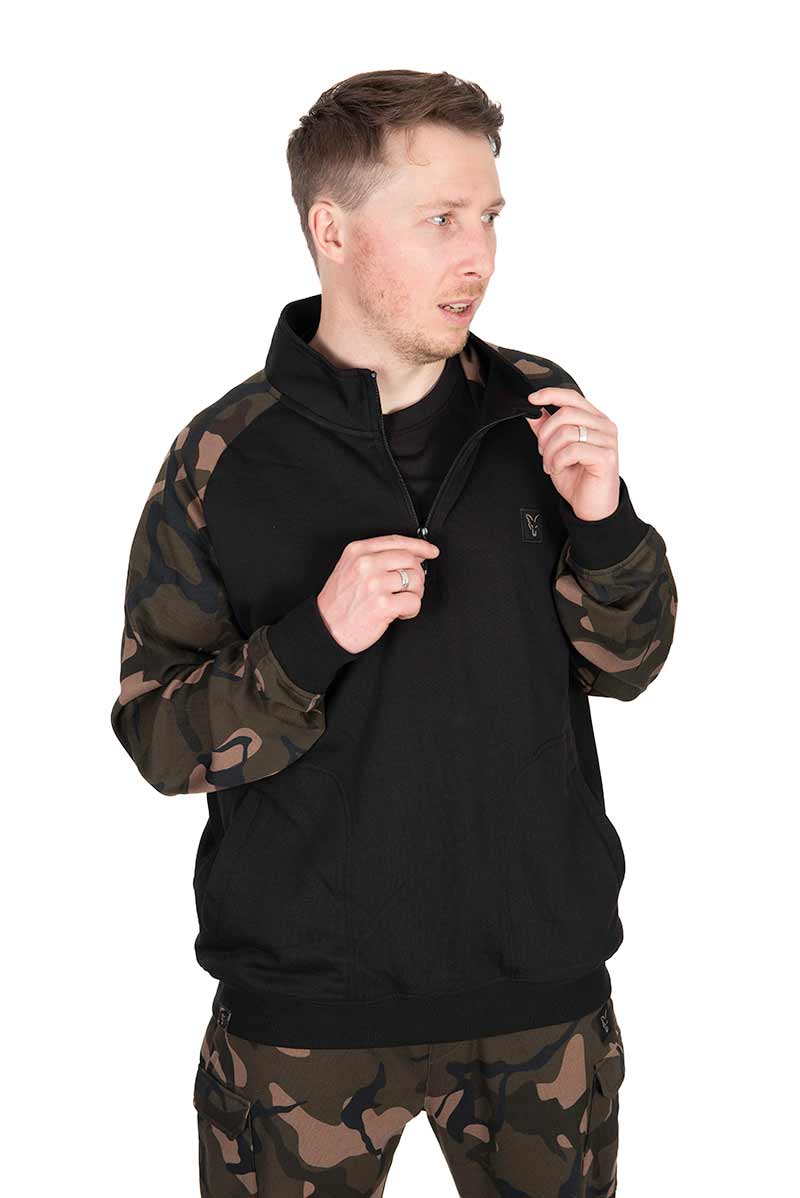 Sweatshirt  Fox LW Black/Camo QTR Zip