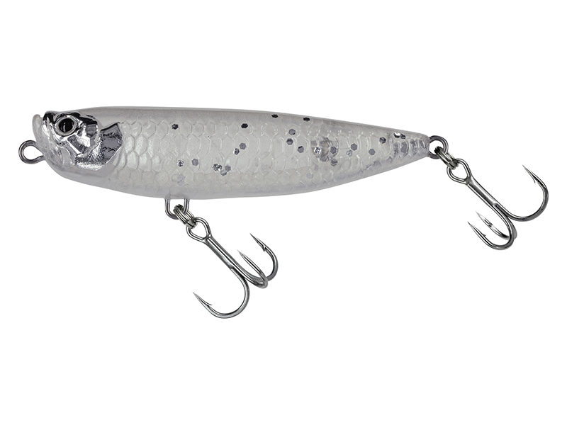 Leurre de Surface Molix WTD-65 Fat Rattlin' Série Tarpon, 6,5cm (6 g) - Blanc Nacré Fantôme