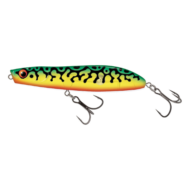 Salmo Rattlin Stick Floating 11 cm - Clear Green Tiger
