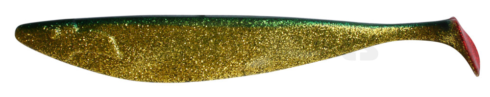 ShadXperts Megalodon 12" - Clear Gold Glitter/Blue