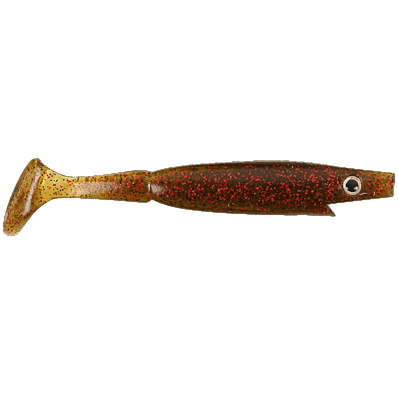 Strike Pro Piglet Shad 10cm 7g (6 pcs) - Watermelon Red Flake