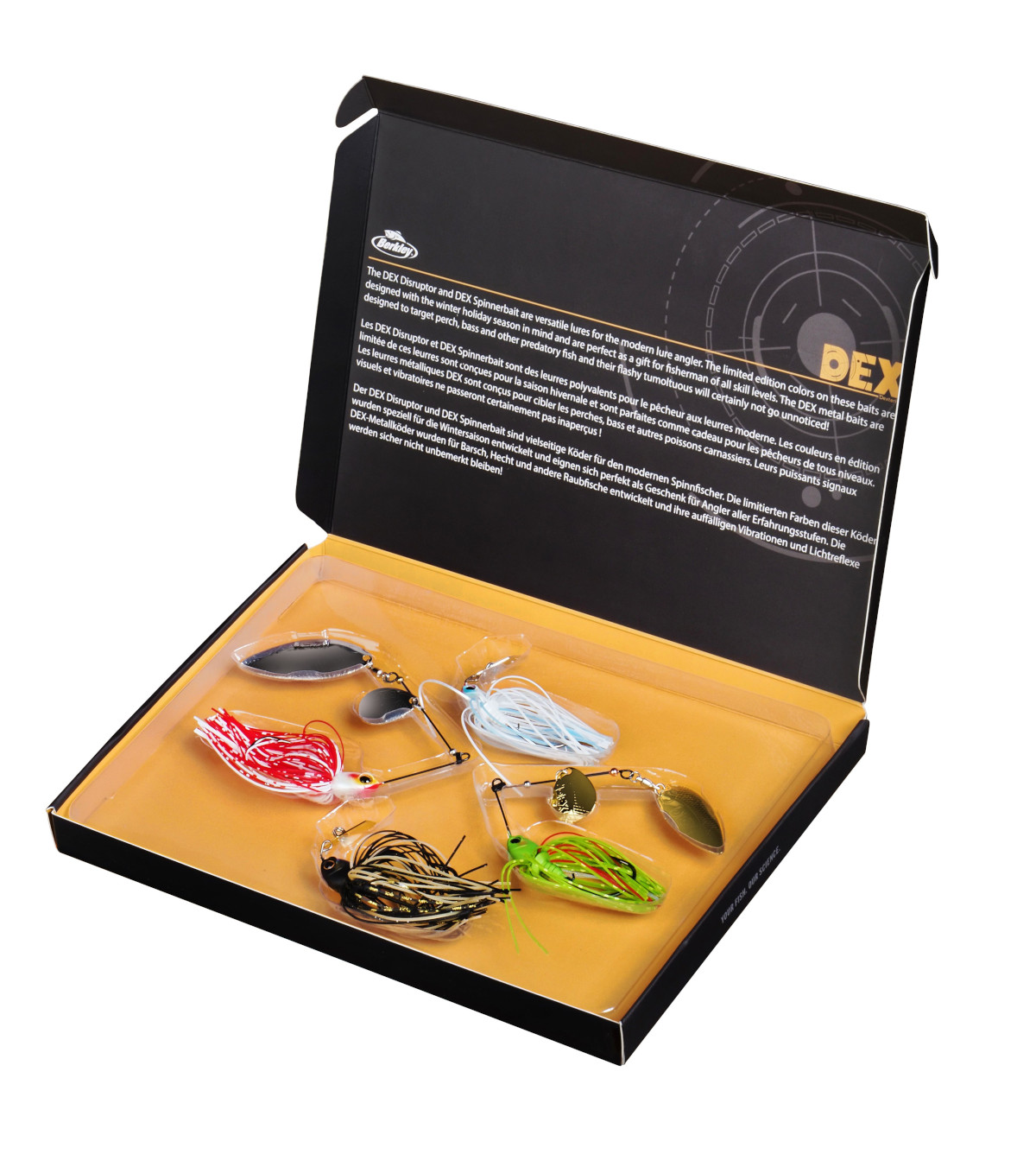 Boîte cadeau de leurres Berkley DEX Metals Gift Box (4pcs)
