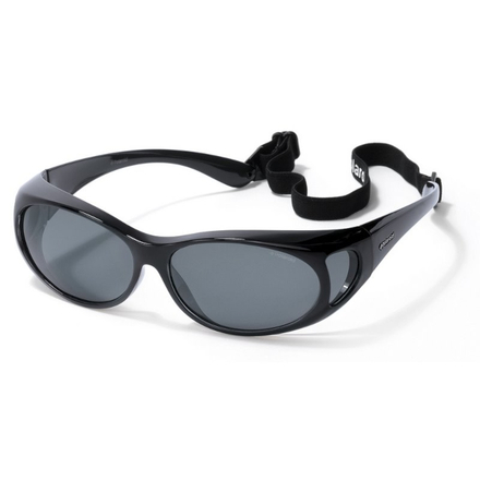 Lunettes Polaroid Suncover Fitover P8900 Black (Verres gris)