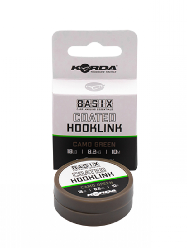 Korda Basix Coated Hooklink - Korda Basix Coated Hooklink 18lb/8,2kg 10m