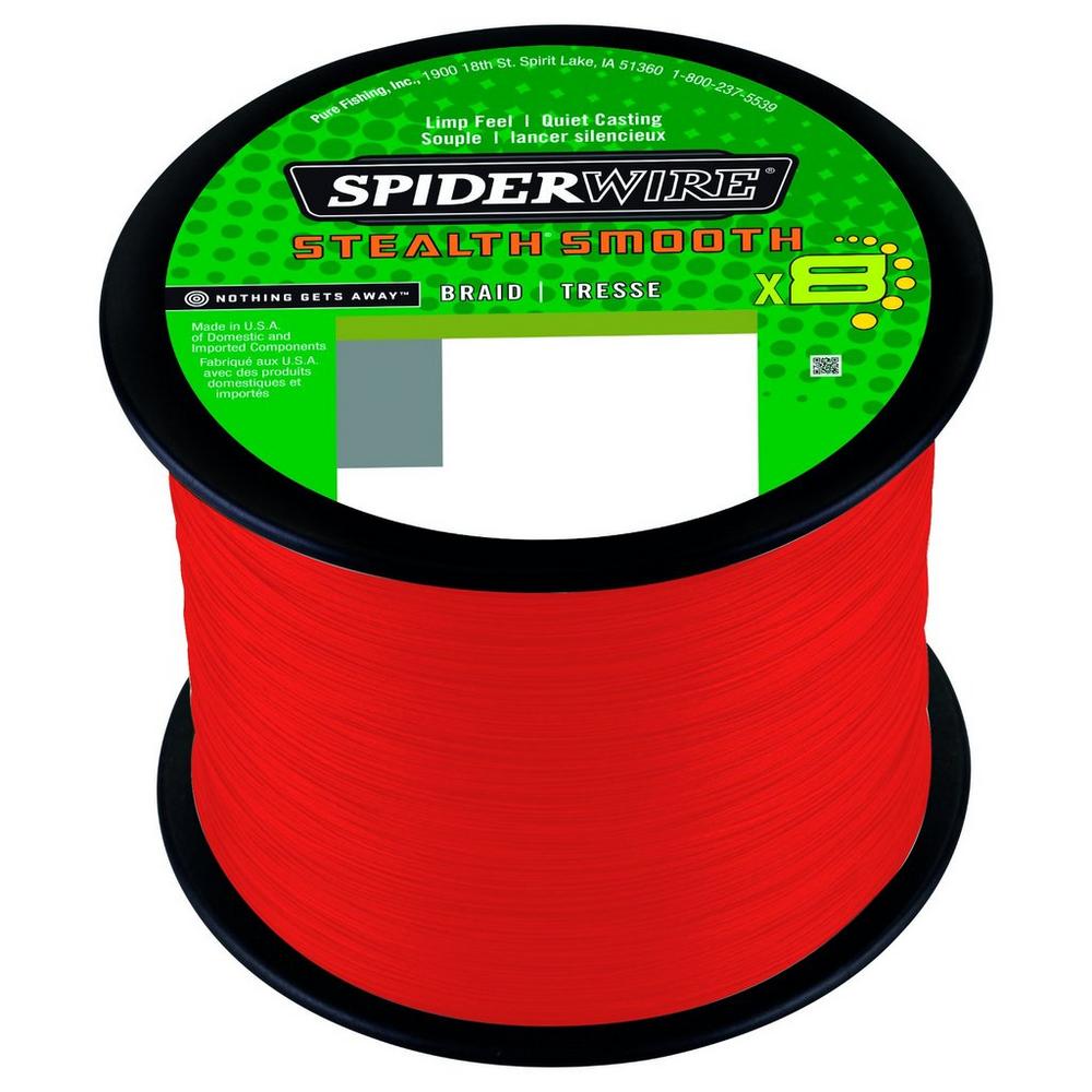 Tresse Spiderwire Stealth Smooth 8 Red (2000m)