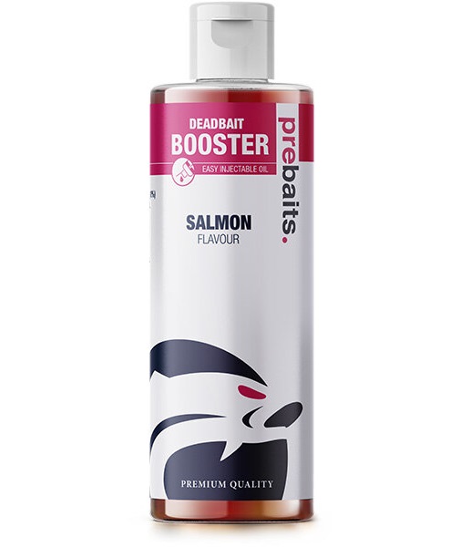 Flacon d'huile de saumon Prebaits (250ml)