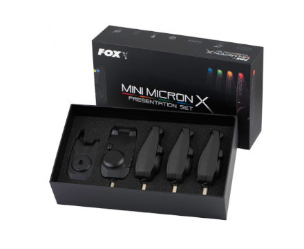 Fox Mini Micron X 4 Rod Détecteur de morsure Set