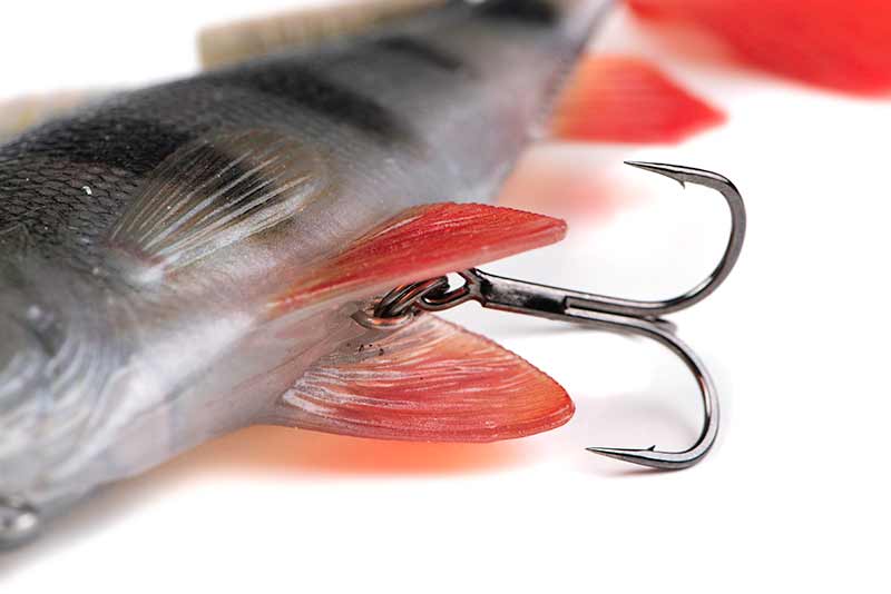 Leurre souple ultra-réaliste en forme de perche Fox Rage, modèle Replicant Swimbait 10cm (22g)