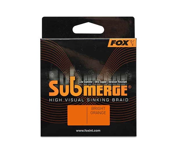 Tresse coulante Fox Submerge Orange Sinking Braid (600m)