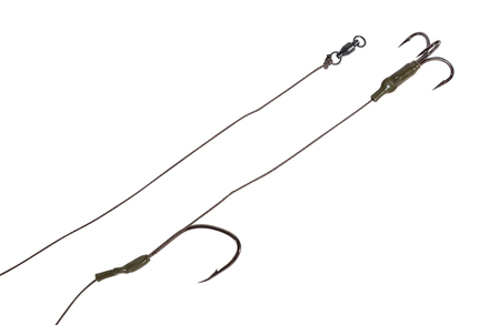 Bas de ligne SIlure Ultimate Catfish Rig Double Hook # 6/0 Simple + 3/0 Triple