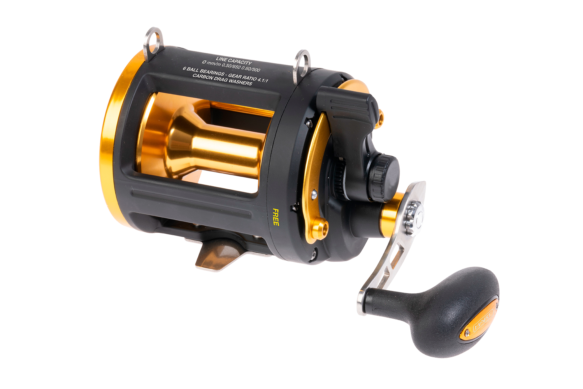 Moulinet mer de pêche à la traine Hart Finn 30 Trolling Reel RH