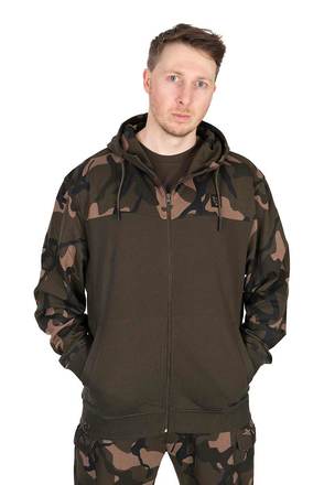 Veste Fox LW Khaki/Camo Split Zip Hoody