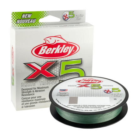 Tresse Berkley X5 Braid Low-Vis Green/Verte 150m