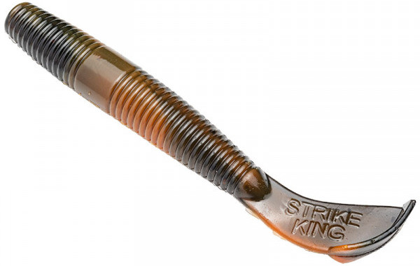 Strike King Rage Ned Cut-R Worm 7,5cm, 6 pièces ! - Crawdaddy