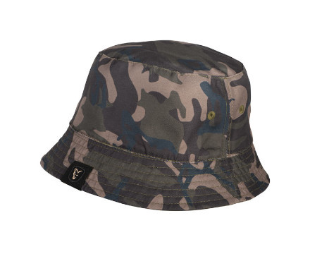 Fox Khaki / Camo Reverse Bucket Hat - Chapeau réversible