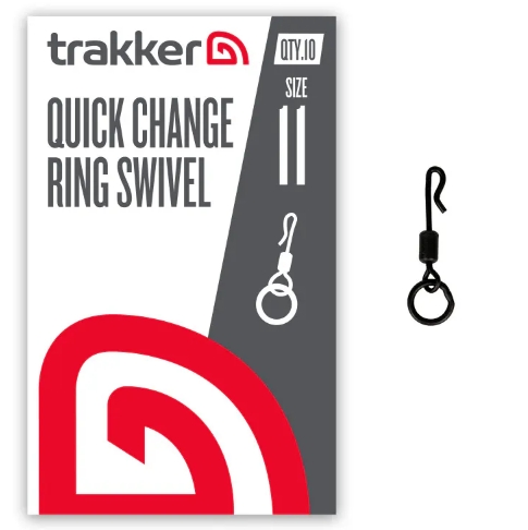 Emerillons Trakker QC Ring Swivel Taille 11 (10 Pcs)