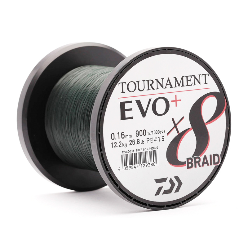 Tresse Daiwa Tournament x8 EVO+ Dark Green 900m