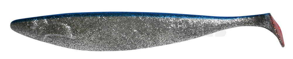 ShadXperts Megalodon 12" - Clear Silver Glitter Blue