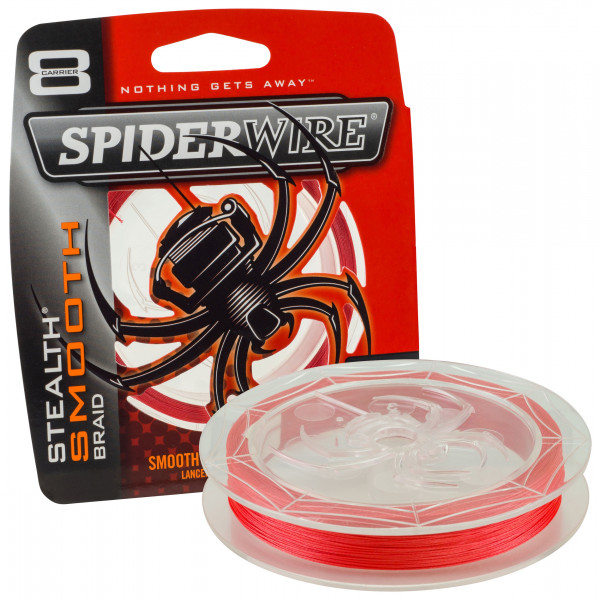 Spiderwire Stealth Smooth 8 Red Braid