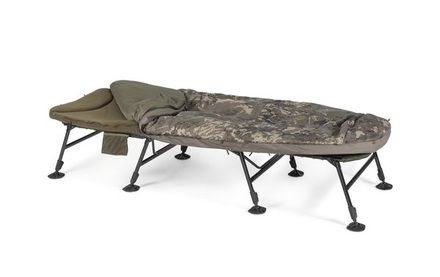 Bedchair Nash Indulgence HD40 Sleep System 8 Pieds Camo  (Incl. Duvet)