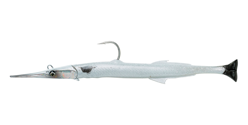 Savage Gear 3D Needlefish Pulsetail 30cm 105gr (2+1pcs) - Pearl White/Silver