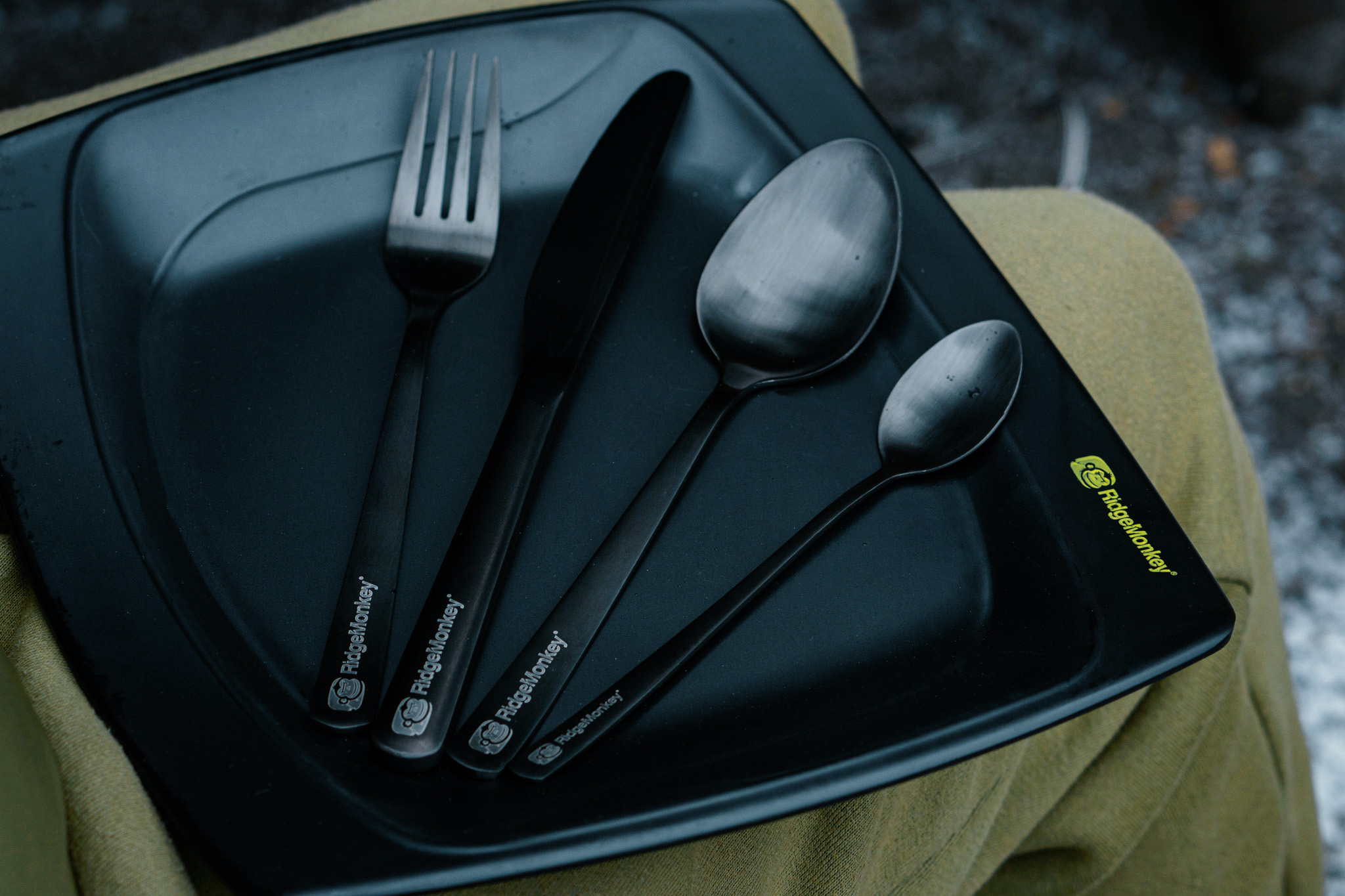 Set de couverts Ridgemonkey DLX Cutlery Set Twin Pack