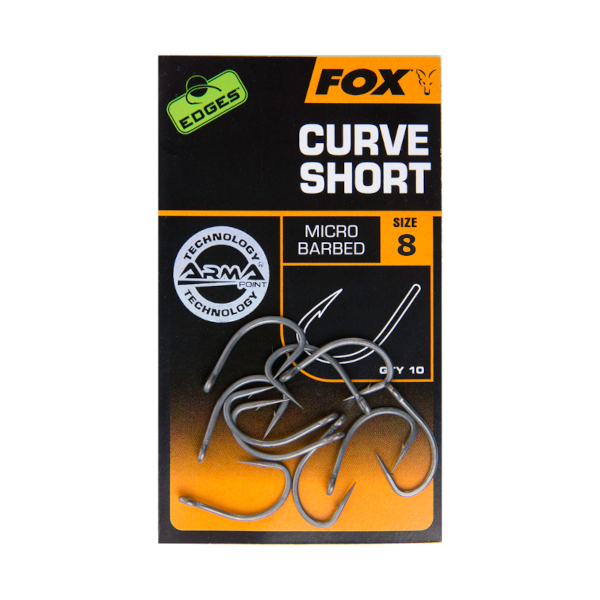 Hameçons Fox Edges Curve Shank Short (courts) Hooks - Fox Edges Curve Shank Short Hooks size 8